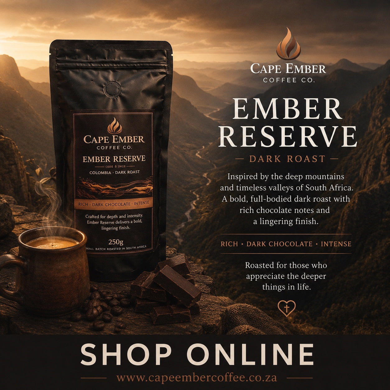 The Landscape Bundle - Premium South African Roasted Coffee 4 x 250G