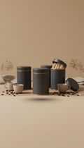Ground Coffee Charcoal Tin